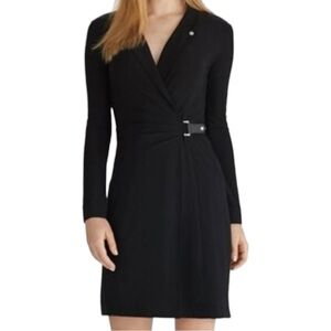 White House Black Market Black Long Sleeve Dress